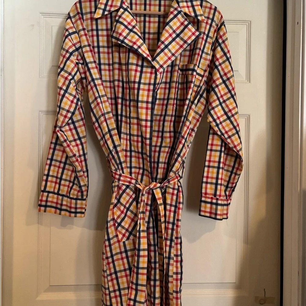 Men's Multicolor Plaid Robe - Picture 1 of 4